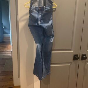 Gap wide leg flare jeans.